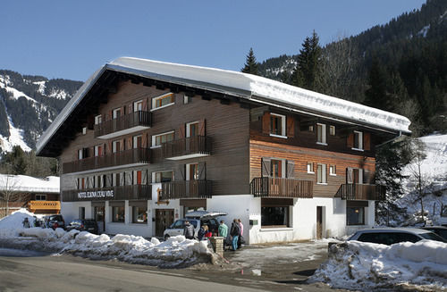 Hotel Eliova L'Eau Vive Châtel Exterior foto
