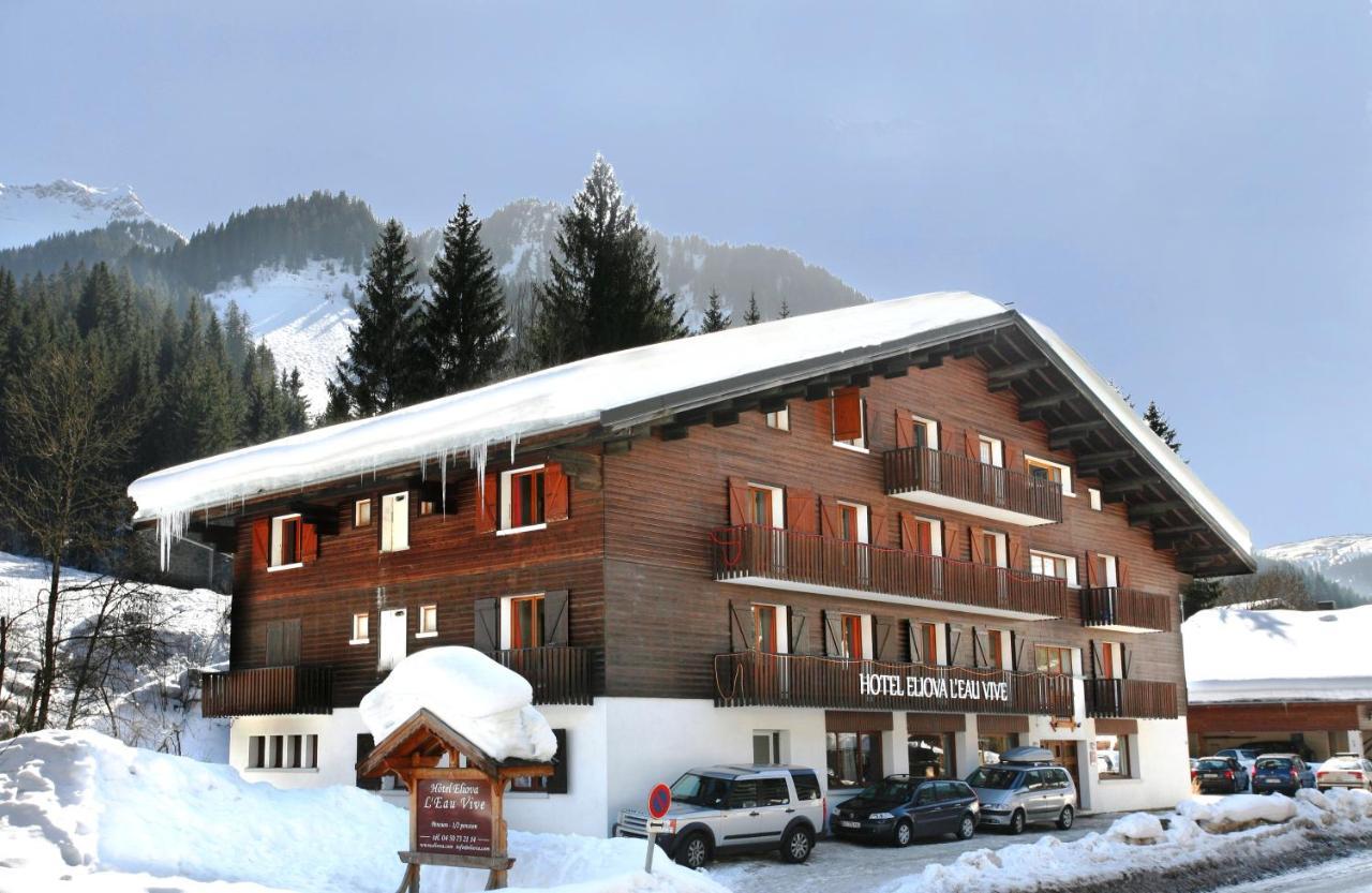 Hotel Eliova L'Eau Vive Châtel Exterior foto